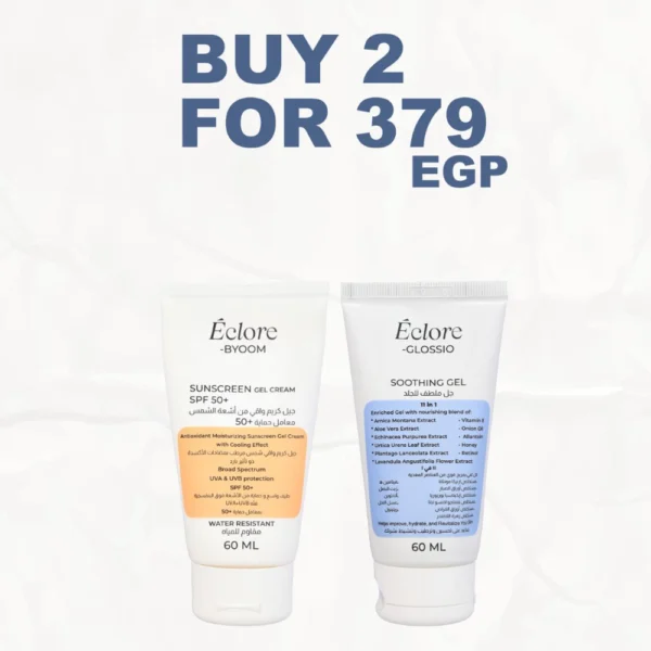 Eclore Sunscreen + Soothing Gel جل إيكلور المهدئ + واقي الشمس من إيكلور